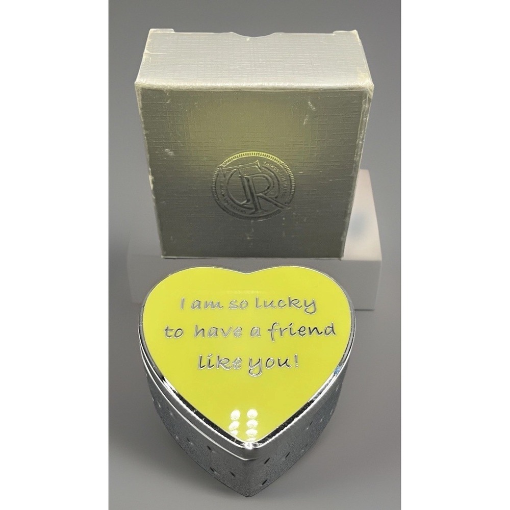Vtg Things Remembered Heart Shaped Friends Jewelry Box NIB Gift